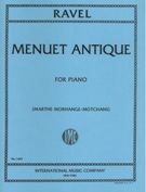 Menuet Antique : For Piano / edited by Marthe Morhange-Motchane.