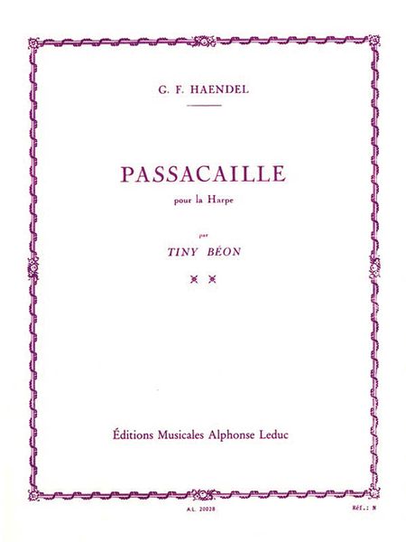 Passacaille : Pour la Harpe.