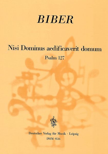 Nisi Dominus Aedificaverit Domum (Ps. 127) : Für Bass, Violine und Continuo.
