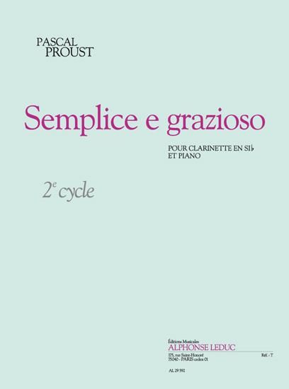 Semplice E Grazioso : Pour Clarinette Et Piano.