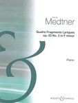 Quatre Fragments Lyriques, Op. 23 No. 3 In F Minor : For Piano.