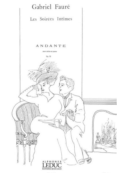 Andante, Op. 75 : For Violin and Piano.