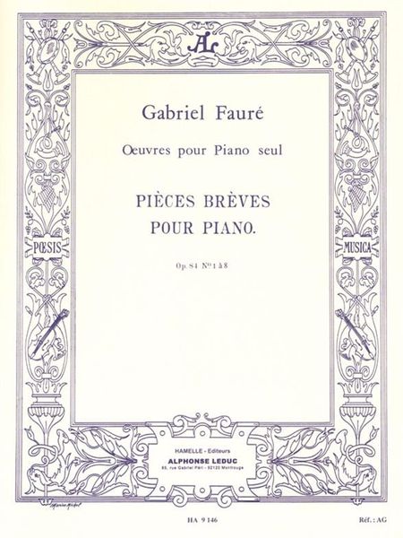 Pieces Breves, Op. 84 : For Piano.