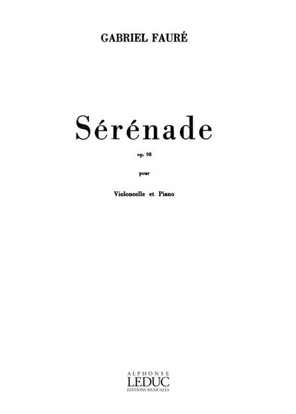 Serenade : For Cello and Piano.