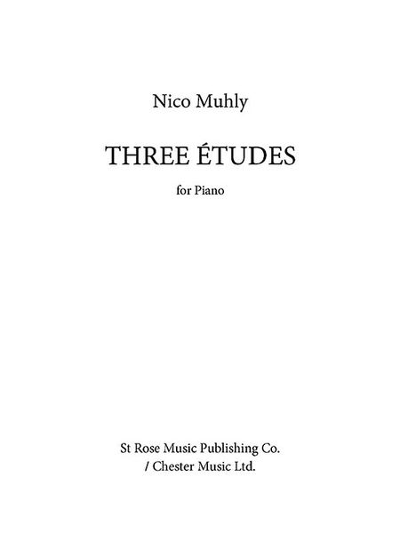 Three Etudes : For Solo Piano (2003).