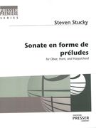 Sonate En Forme De Preludes : For Oboe, Horn and Harpsichord.