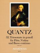 32. Triosonate G-Moll : Für Flöte, Violine Und Basso Continuo / Edited By Horst Augsbach.