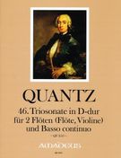 46. Triosonate In D-Dur : Für 2 Flöten (Flöte, Violine) Und Basso Continuo.