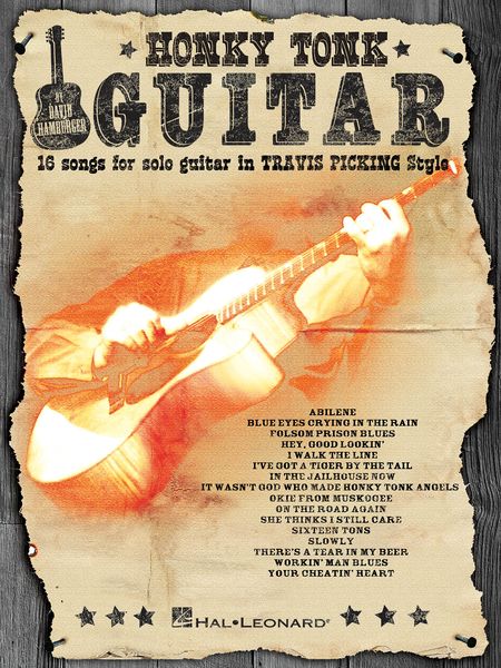 Honky Tonk Guitar : 16 Songs For Solo Guitar In Travis Picking Style.