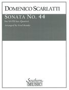 Sonata No. 44 : For Saxophone Quartet / arr. Fred Hemke.