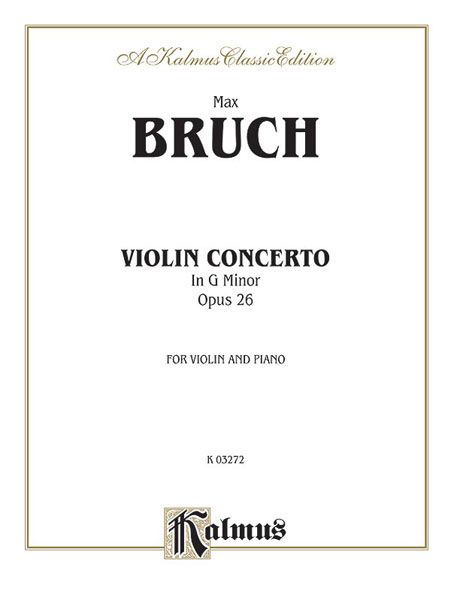 Violin Concerto In G Minor, Op. 26.