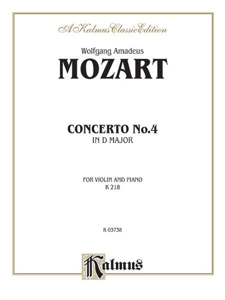 Violin Concerto No. 4, K. 218.