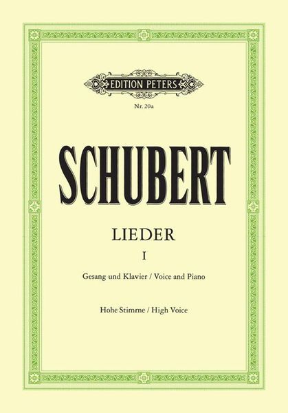 Songs, Vol. I : For High Voice and Piano/English and German Text / Ed. by Max Friedlaender.