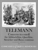 Concerto In E-Moll : Für Altblockflöte, Querflöte, Streicher Und Basso Continuo - Piano Reduction.