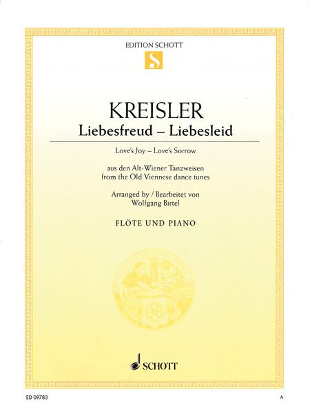 Liebesfreud - Liebslied : For Flute and Piano / arranged by Wolfgang Birtel.