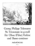 56. Sonata A Tre In G Minor For Oboe (Flute), Violin and BC.