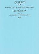 Quartet In F : For Two Violins, Viola and Violoncello / edited by Mily Balakirev & Sergei Liapunov.