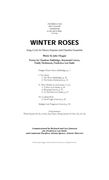 Winter Roses : Song Cycle For Mezzo And Chamber Ensemble.