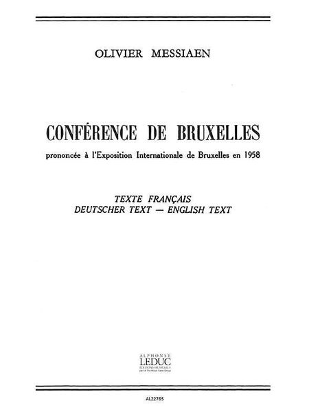 Conference De Bruxelles.