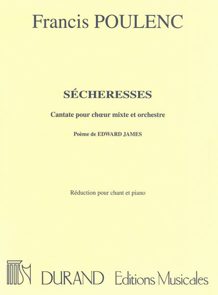 Secheresses : For Voice and Piano.
