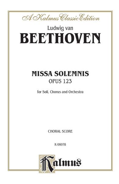 Missa Solemnis In D, Op. 123 [L].