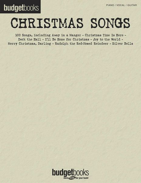 Christmas Songs : Budget Books.