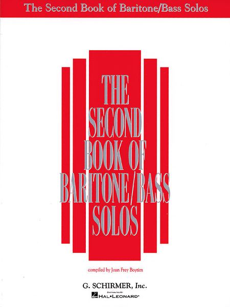 Second Book Of Baritone/Bass Solos / compiled by Joan Frey Boytim.