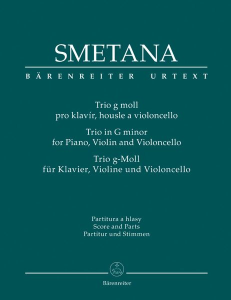 Trio In G Minor : For Piano, Violin and Violoncello / edited by Frantisek Bartos and Josef Plavec.