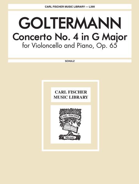 Concerto No. 4 In G Major, Op. 65 : For Violoncello and Orchestra - Piano reduction.