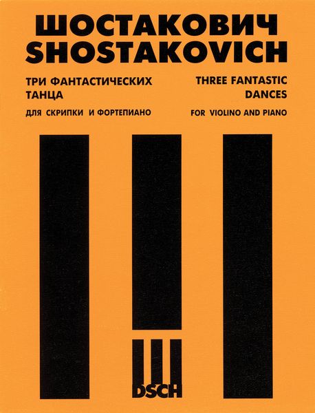 Three Fantastic Dances, Op. 5 : For Violin and Piano / arranged by Harry Glikman.