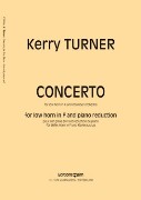 Concerto : For Low Horn In F and Chamber Orchestra - Piano reduction.