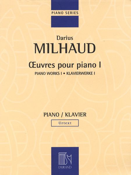 Oeuvres Pour Piano I.