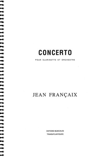 Concerto : Pour Clarinette Et Orchestre.