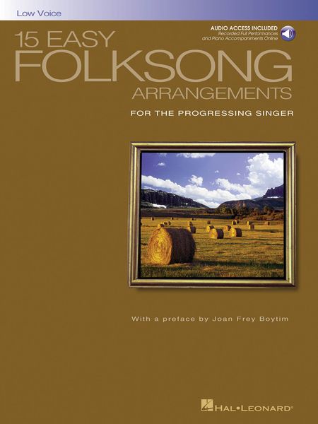 15 Easy Folksong Arrangements : For Low Voice.