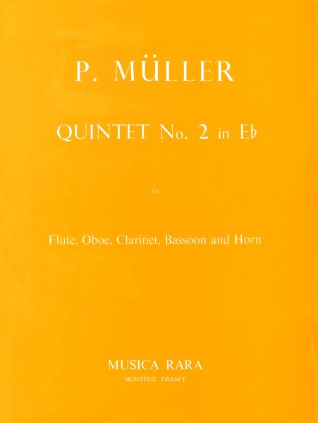 Quintet No. 2 In E Flat Major : For Woodwind Quintet.