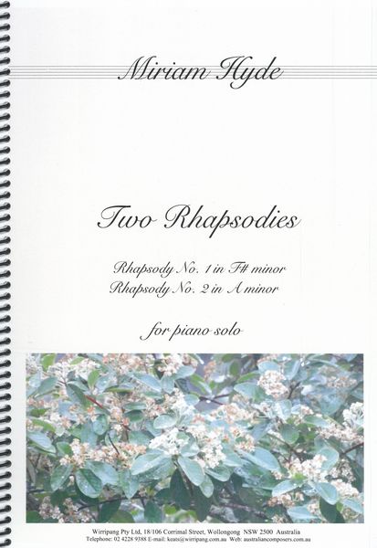 Two Rhapsodies : For Piano.
