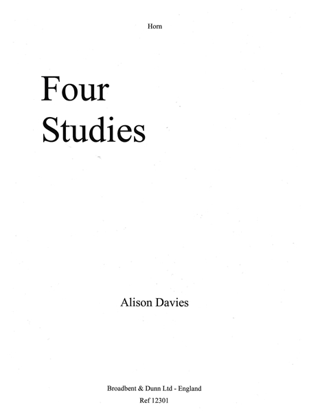 Four Studies : For Solo Horn.