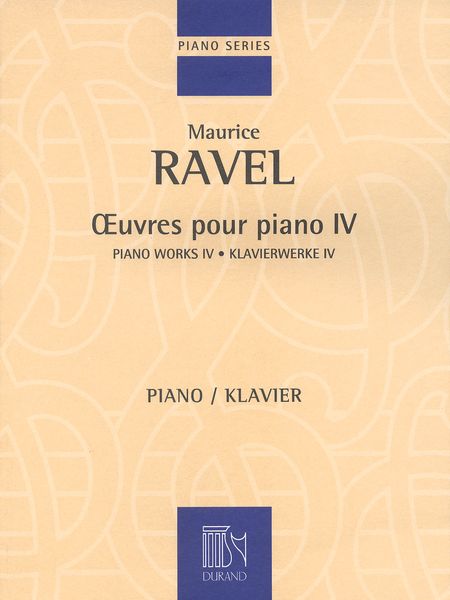 Oeuvres Pour Piano, Vol. 4.