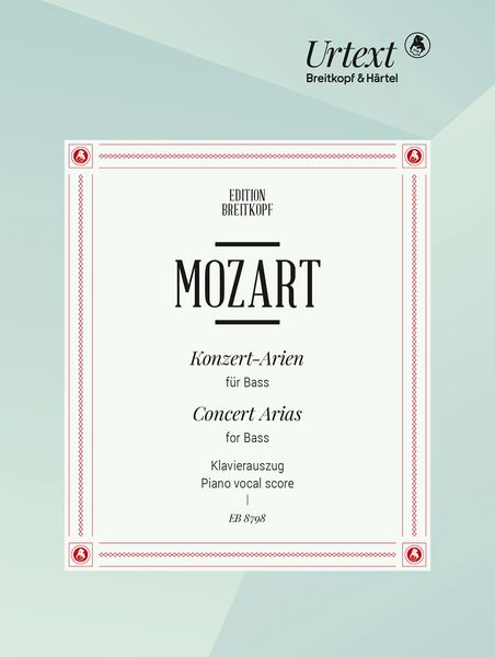 Konzert-Arien : Für Bass Und Orchestra : Edition For Bass And Piano / Edited By Franz Beyer.