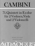Quintet No. 71 In E Flat Major : For 2 Violins, Viola And 2 Violoncelli / Edited By Bernhard Päuler.
