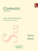 Contrastes : For Flute, Oboe And Clarinet In B Flat.