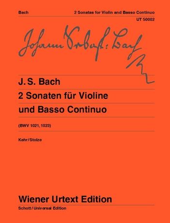 2 Sonatas For Violin and Basso Continuo, BWV 1021 and 1023.