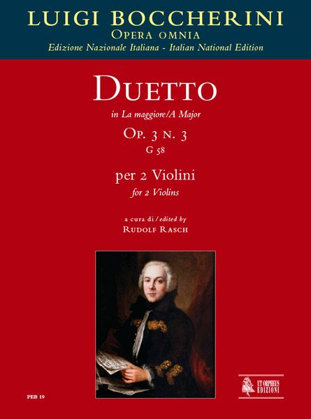 Duetto In la Maggiore, Op. 3 N. 3, G 58 : Per 2 Violini / edited by Rudolf Rasch.