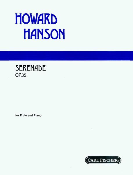 Serenade For Flute, Harp and String Orchestra, Op. 35 : reduction For Flute & Piano.