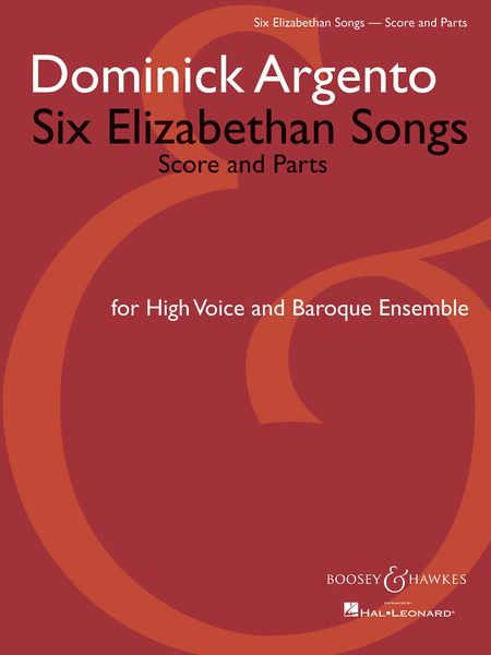 Six Elizabethan Songs : For High Voice and Baroque Ensemble (1963).