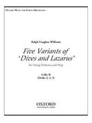 Five Variants On Dives and Lazarus : For String Orchestra and Harp.