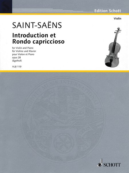 Introduction Et Rondo Capriccioso, Op. 28 : For Violin and Piano / edited by Maria Egelhof.