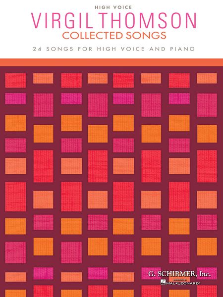 Collected Songs : 24 Songs For High Voice and Piano.