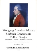 Sinfonia Concertante D-Dur : Für 2 Flöten, 2 Oboen, 2 Fagotte Und Orchester / Ed. Dieter Förster.