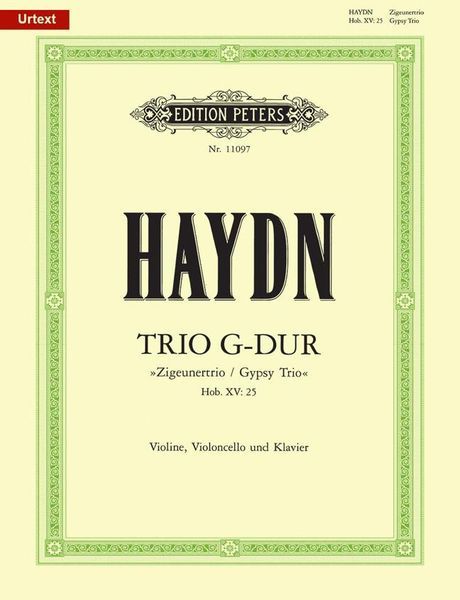 Trio G-Dur (Gypsy Trio), Hob. XV:25 : Für Violine, Violoncello und Klavier / Ed. Klaus Burmeister.